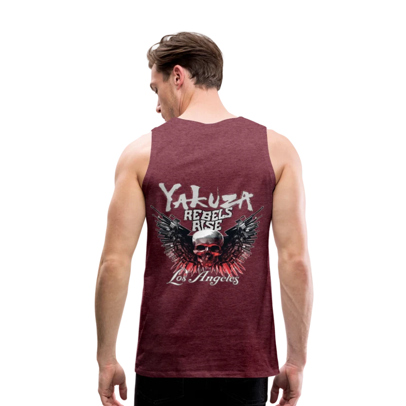 Männer Premium Tanktop T-Shirt Yakuza Muskelshirt Achselshirt