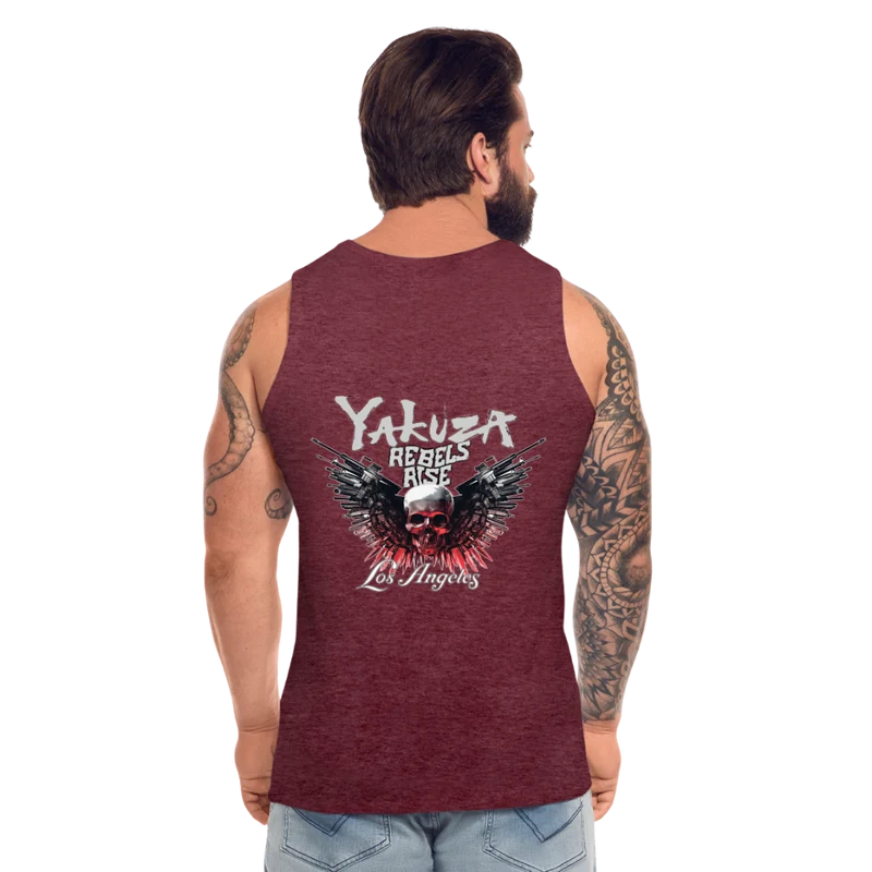 Männer Premium Tanktop T-Shirt Yakuza Muskelshirt Achselshirt