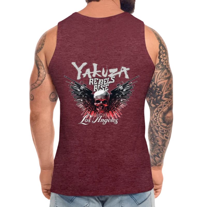 Männer Premium Tanktop T-Shirt Yakuza Muskelshirt Achselshirt