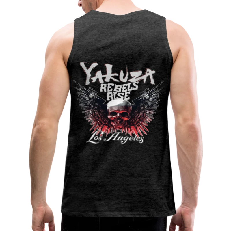 Männer Premium Tanktop T-Shirt Yakuza Muskelshirt Achselshirt