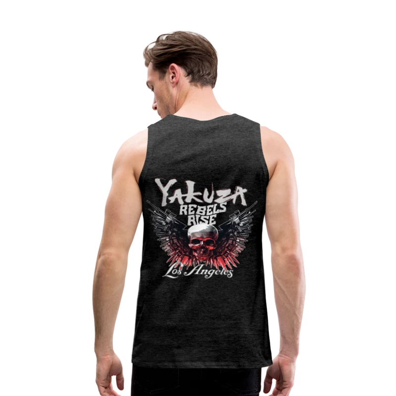 Männer Premium Tanktop T-Shirt Yakuza Muskelshirt Achselshirt