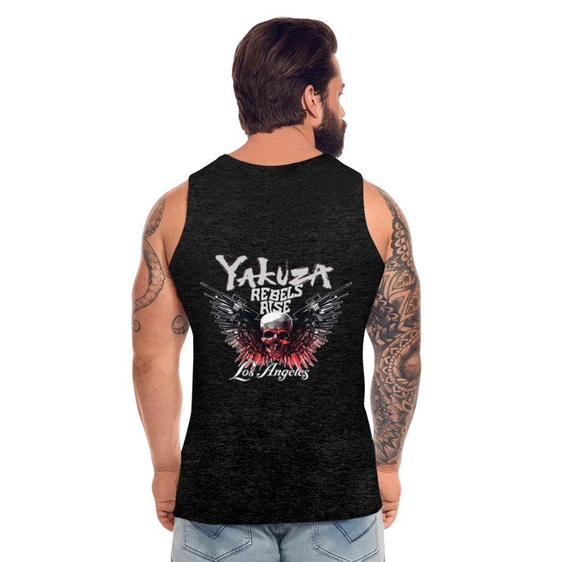 Männer Premium Tanktop T-Shirt Yakuza Muskelshirt Achselshirt