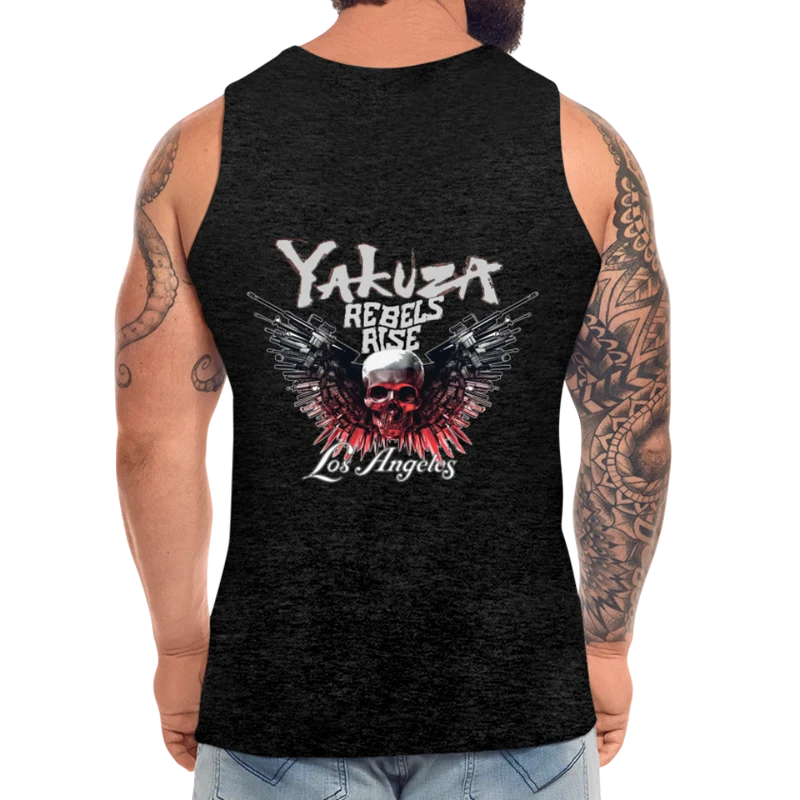 Männer Premium Tanktop T-Shirt Yakuza Muskelshirt Achselshirt