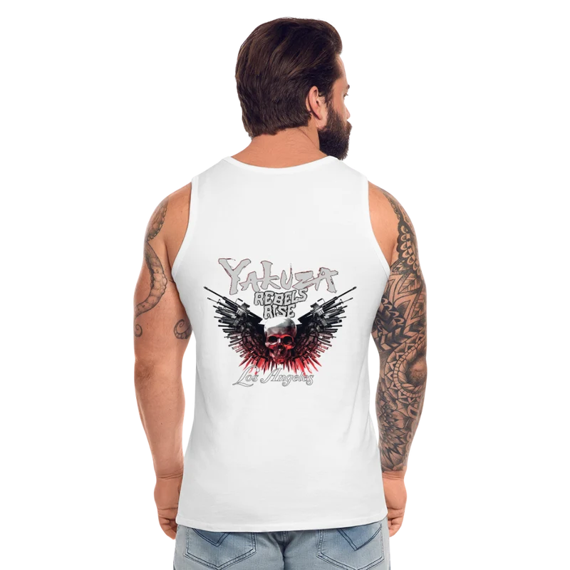 Männer Premium Tanktop T-Shirt Yakuza Muskelshirt Achselshirt
