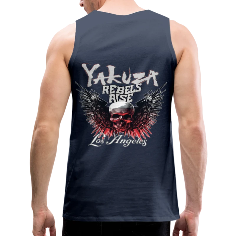 Männer Premium Tanktop T-Shirt Yakuza Muskelshirt Achselshirt