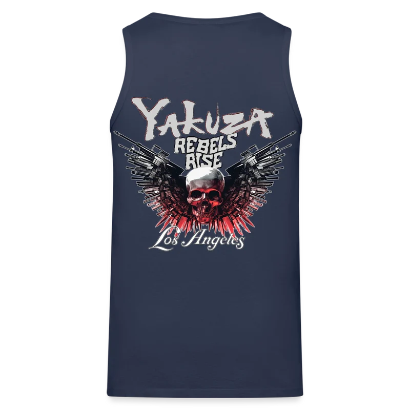 Männer Premium Tanktop T-Shirt Yakuza Muskelshirt Achselshirt