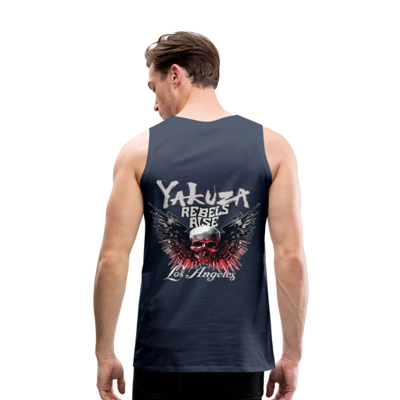 Männer Premium Tanktop T-Shirt Yakuza Muskelshirt Achselshirt