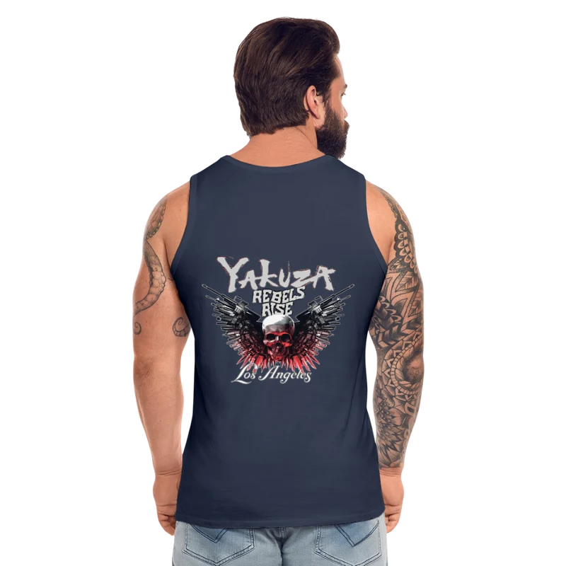 Männer Premium Tanktop T-Shirt Yakuza Muskelshirt Achselshirt