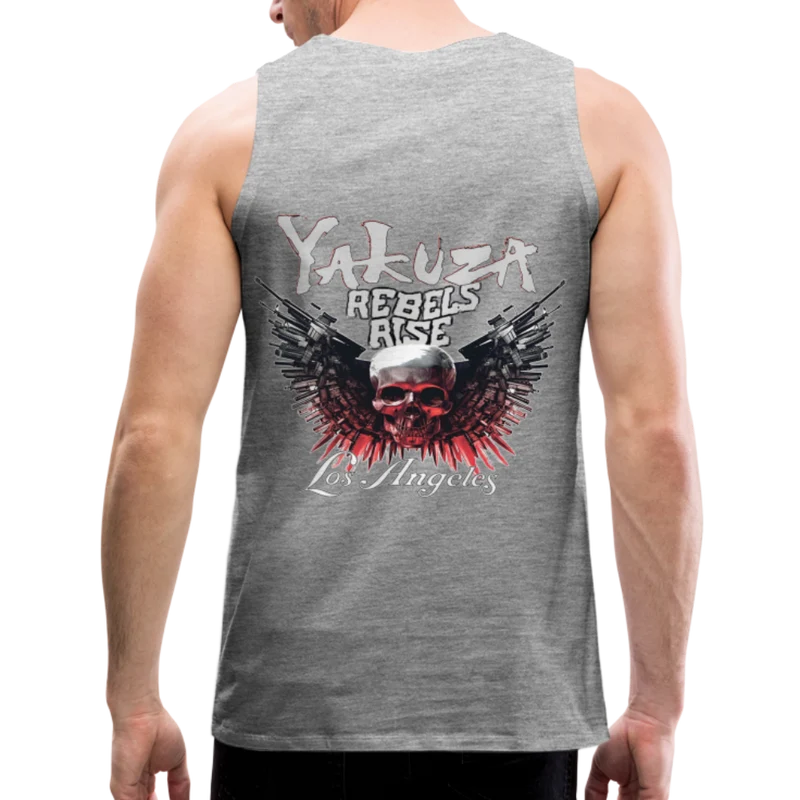Männer Premium Tanktop T-Shirt Yakuza Muskelshirt Achselshirt