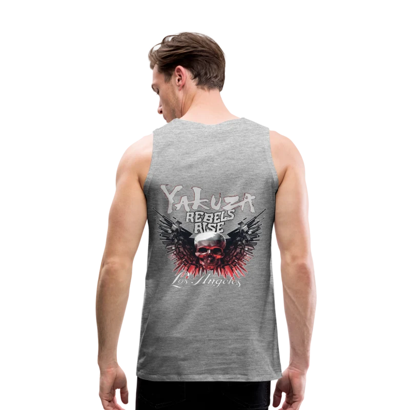 Männer Premium Tanktop T-Shirt Yakuza Muskelshirt Achselshirt