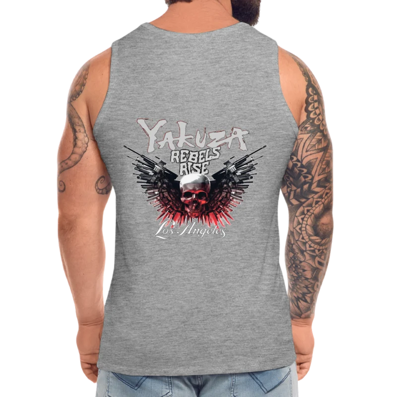 Männer Premium Tanktop T-Shirt Yakuza Muskelshirt Achselshirt
