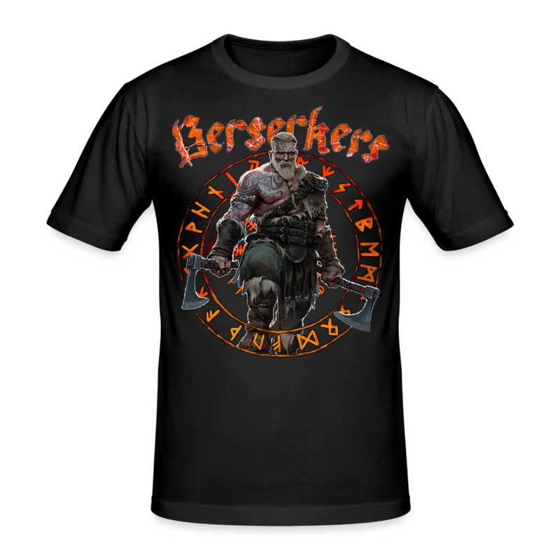 Männer Gildan Heavy Kurzarm T-Shirt Streetwear Berserkers