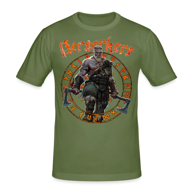 Männer Gildan Heavy Kurzarm T-Shirt Streetwear Berserkers