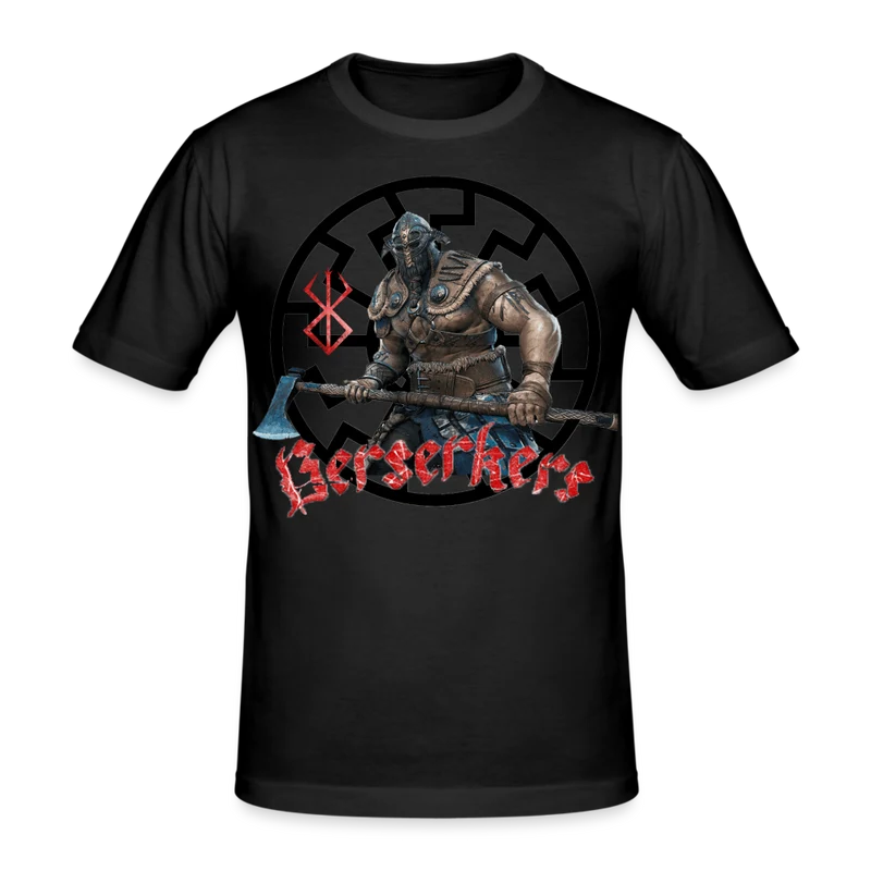 Männer Gildan Heavy Kurzarm T-Shirt Streetwear Berserkers