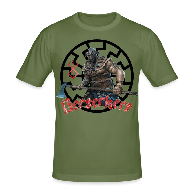 Männer Gildan Heavy Kurzarm T-Shirt Streetwear Berserkers