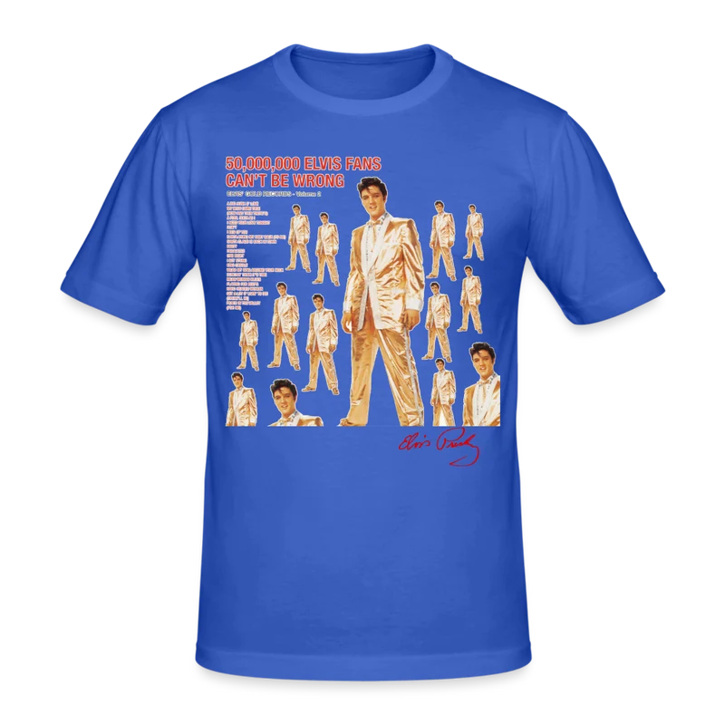 Männer T-Shirt Streetwear Elvis Herren Shirt Rundhals Unisex 100% Baumwolle