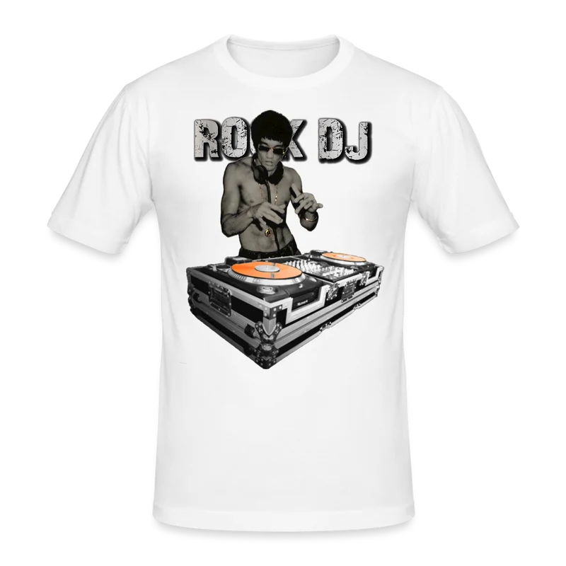 Männer Gildan Heavy Kurzarm T-Shirt Streetwear Bruce Lee