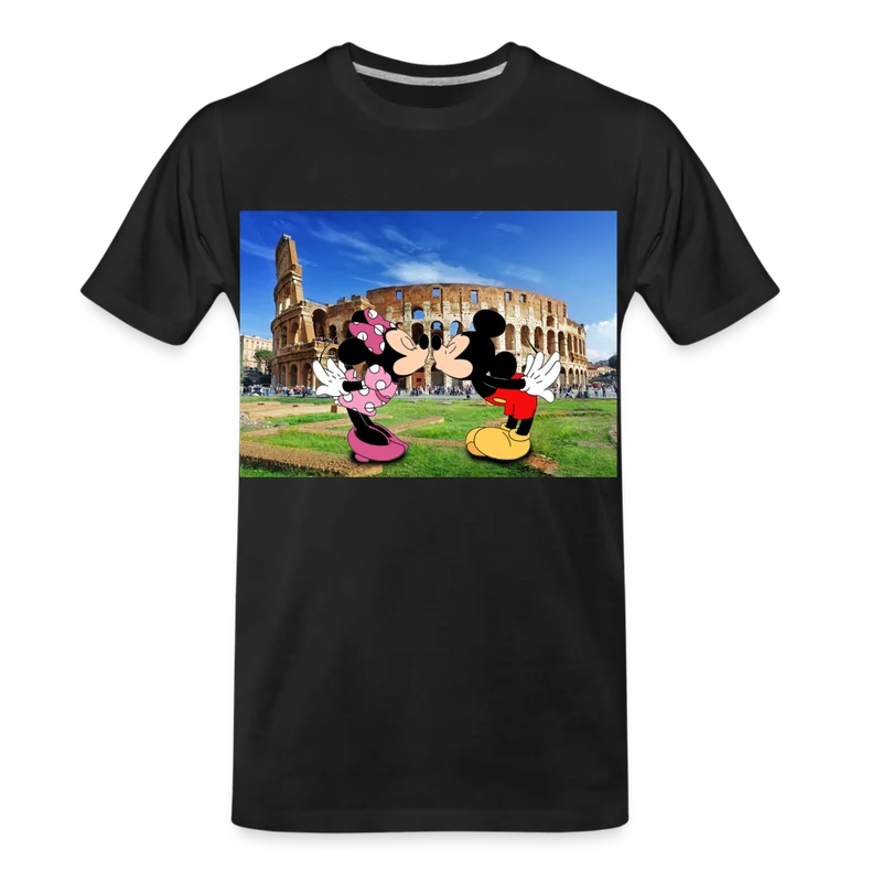 Männer Premium T-Shirt Micky Maus und Daisy