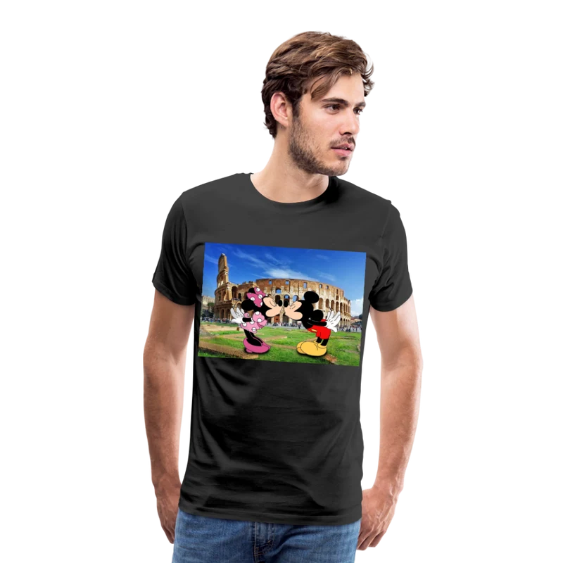 Männer Premium T-Shirt Micky Maus und Daisy