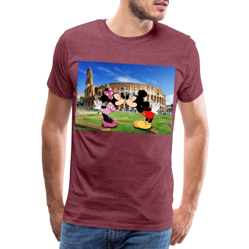 Männer Premium T-Shirt Micky Maus und Daisy