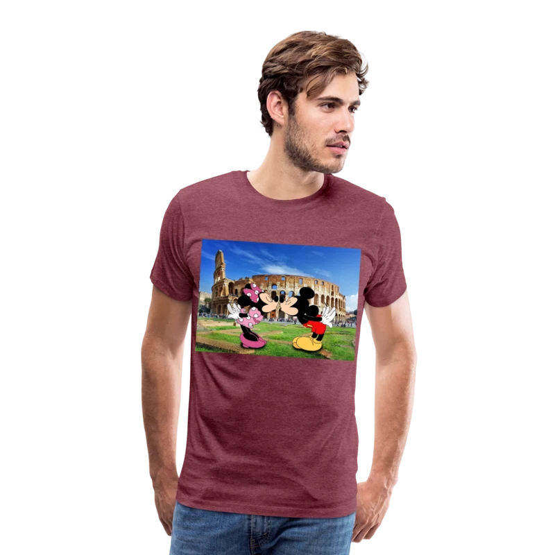 Männer Premium T-Shirt Micky Maus und Daisy