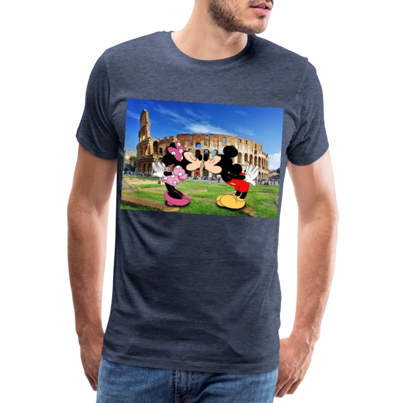 Männer Premium T-Shirt Micky Maus und Daisy