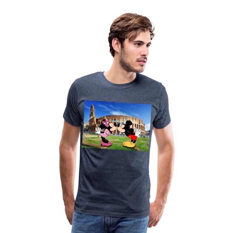 Männer Premium T-Shirt Micky Maus und Daisy