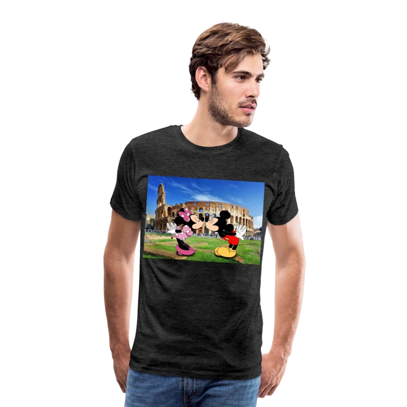 Männer Premium T-Shirt Micky Maus und Daisy
