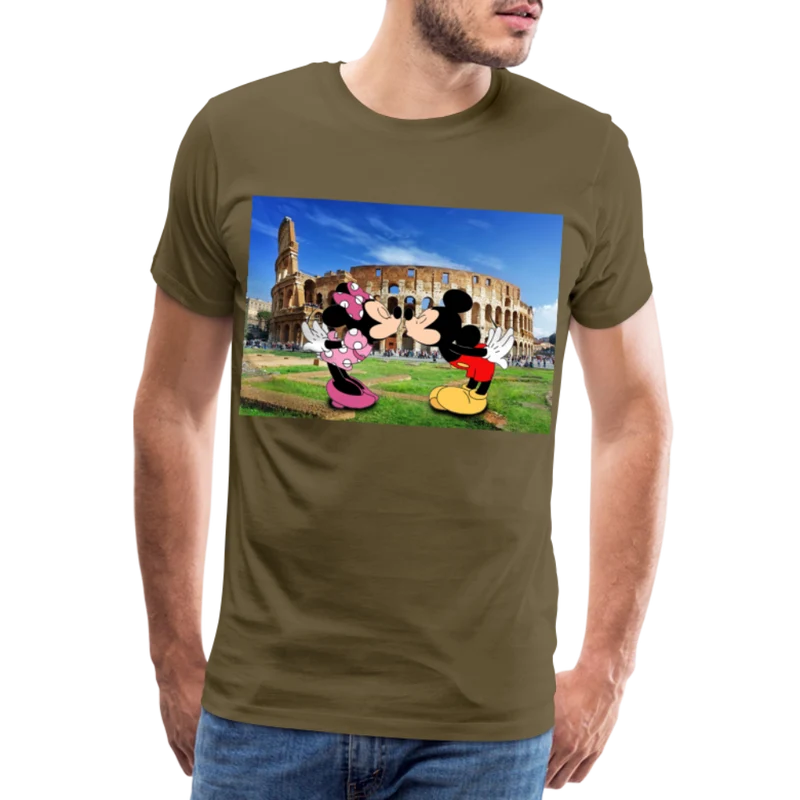 Männer Premium T-Shirt Micky Maus und Daisy