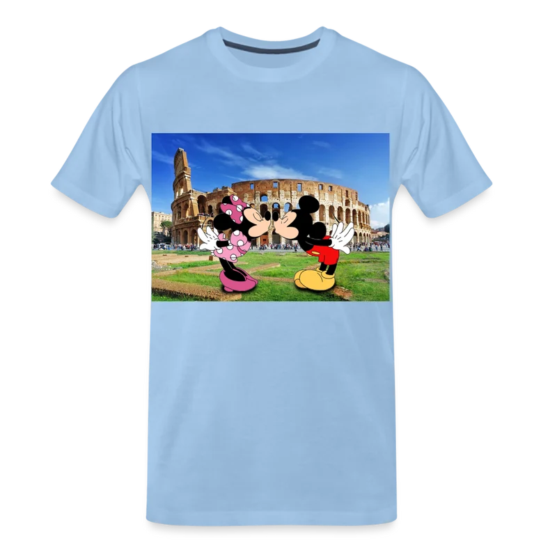 Männer Premium T-Shirt Micky Maus und Daisy