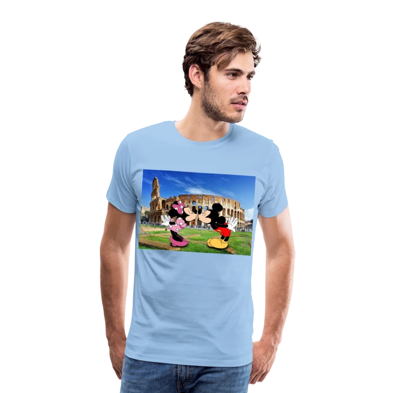 Männer Premium T-Shirt Micky Maus und Daisy