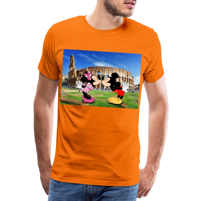 Männer Premium T-Shirt Micky Maus und Daisy