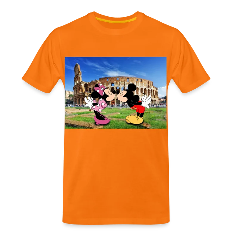 Männer Premium T-Shirt Micky Maus und Daisy