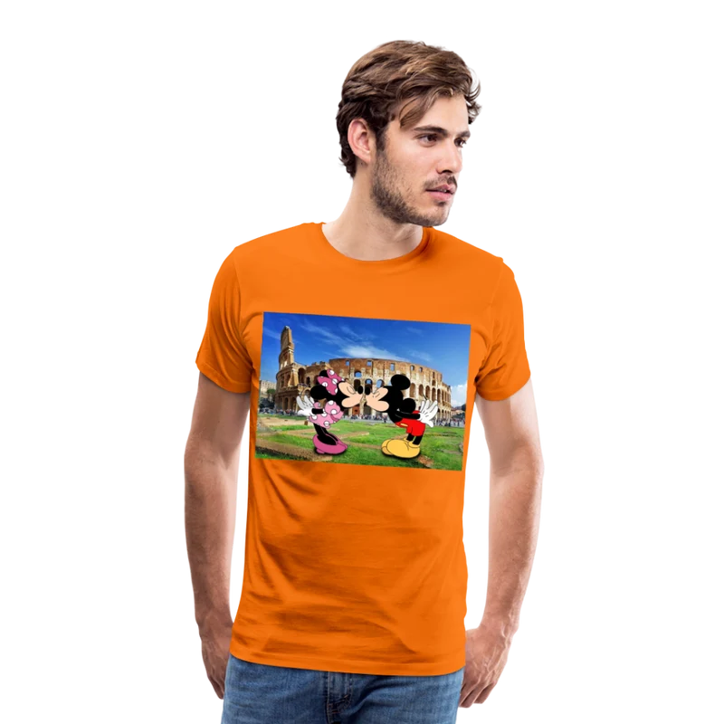 Männer Premium T-Shirt Micky Maus und Daisy