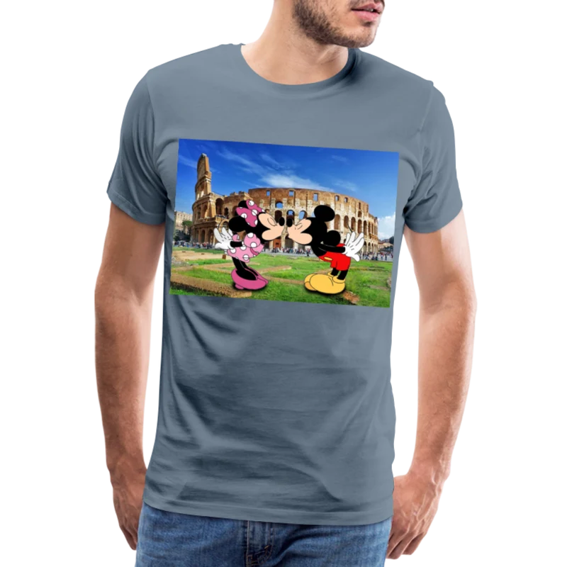 Männer Premium T-Shirt Micky Maus und Daisy