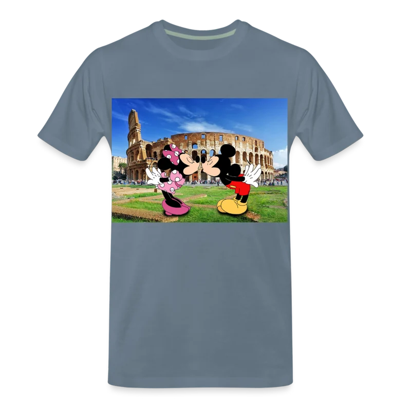 Männer Premium T-Shirt Micky Maus und Daisy