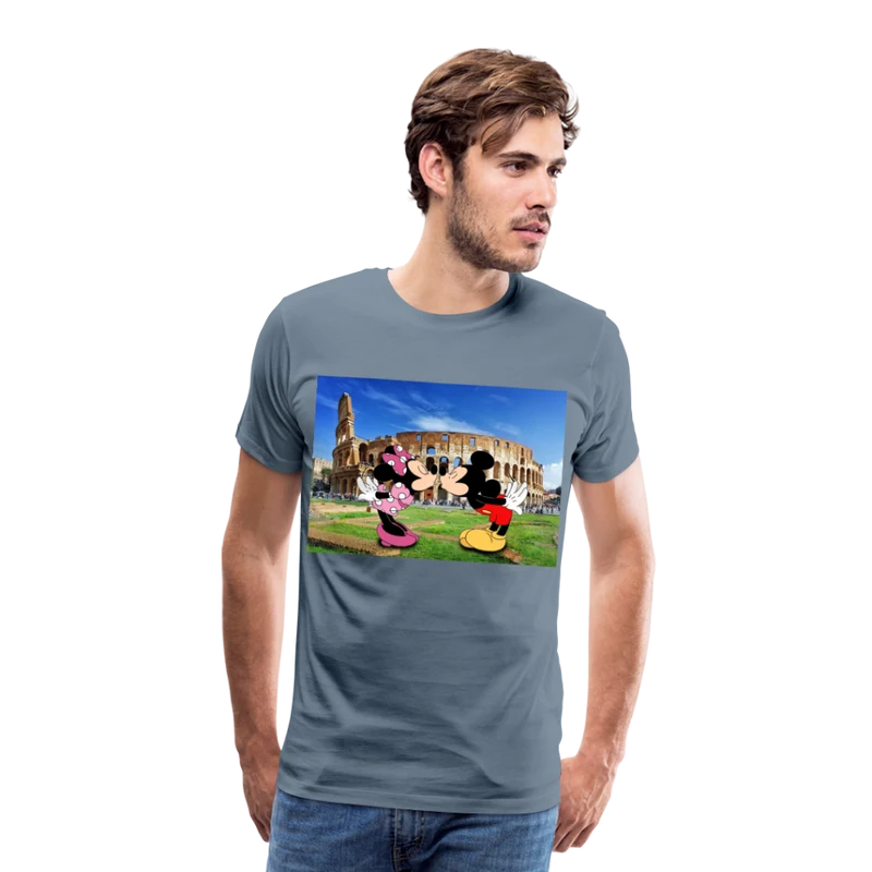 Männer Premium T-Shirt Micky Maus und Daisy