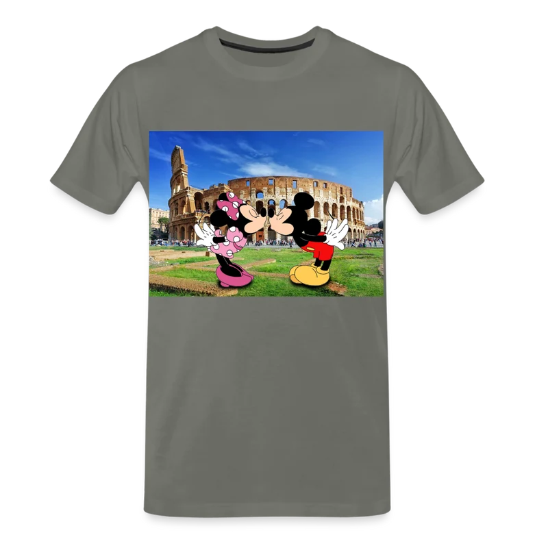 Männer Premium T-Shirt Micky Maus und Daisy