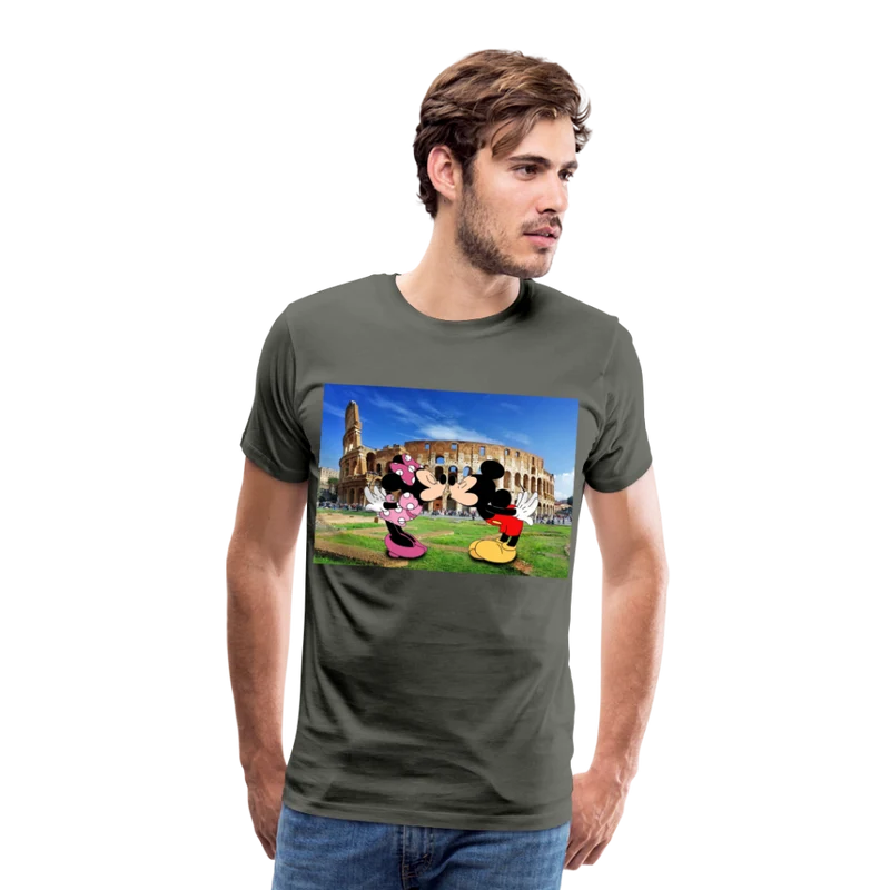 Männer Premium T-Shirt Micky Maus und Daisy