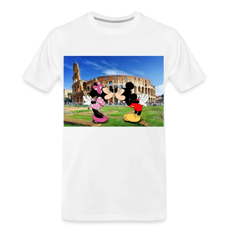 Männer Premium T-Shirt Micky Maus und Daisy