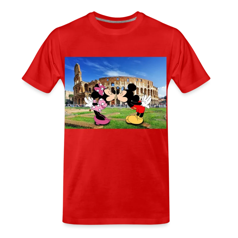 Männer Premium T-Shirt Micky Maus und Daisy