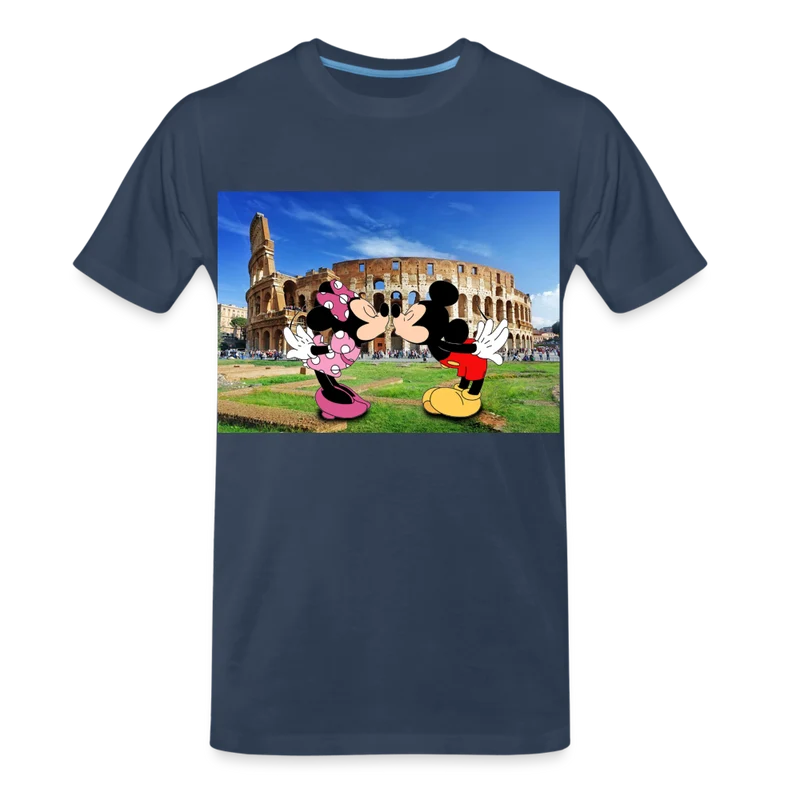 Männer Premium T-Shirt Micky Maus und Daisy