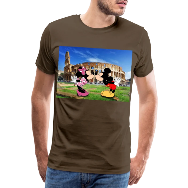 Männer Premium T-Shirt Micky Maus und Daisy