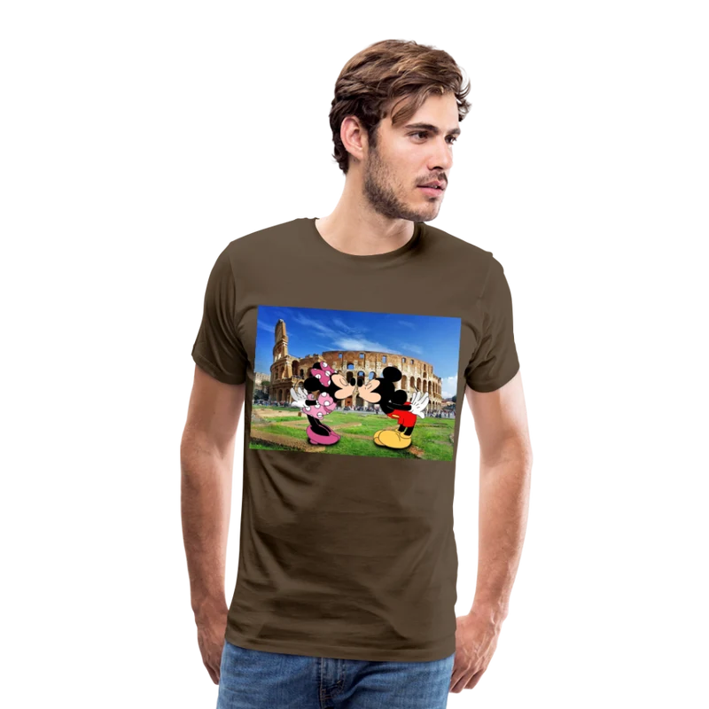 Männer Premium T-Shirt Micky Maus und Daisy