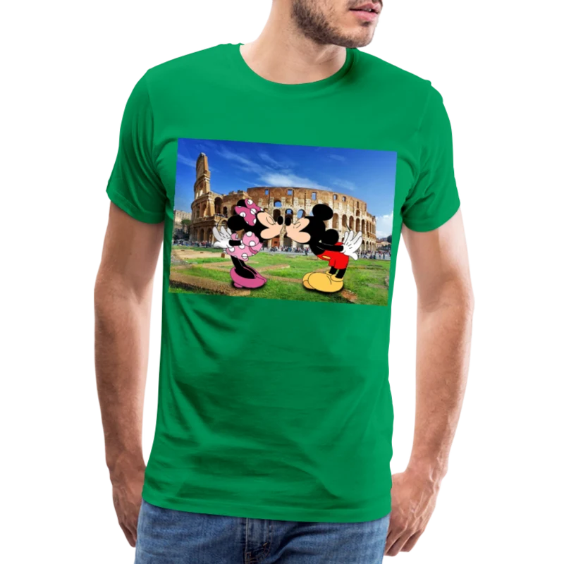 Männer Premium T-Shirt Micky Maus und Daisy