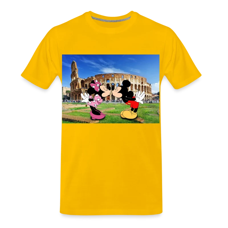 Männer Premium T-Shirt Micky Maus und Daisy