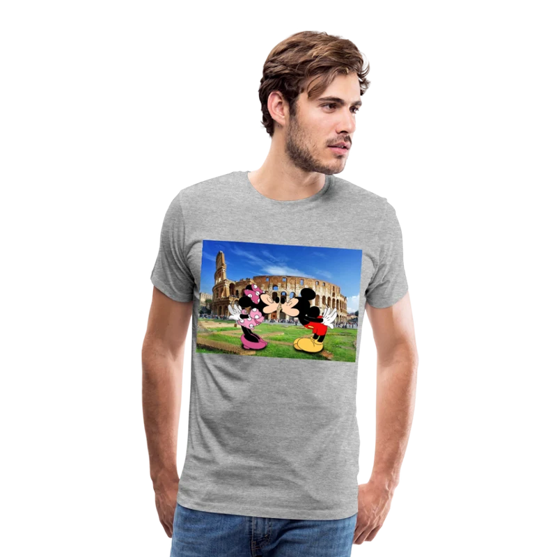 Männer Premium T-Shirt Micky Maus und Daisy