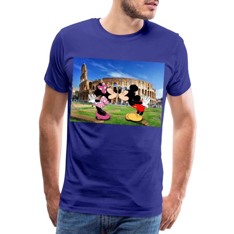 Männer Premium T-Shirt Micky Maus und Daisy