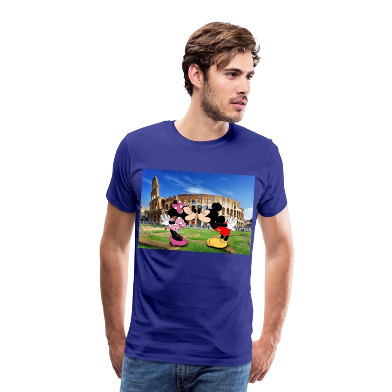 Männer Premium T-Shirt Micky Maus und Daisy