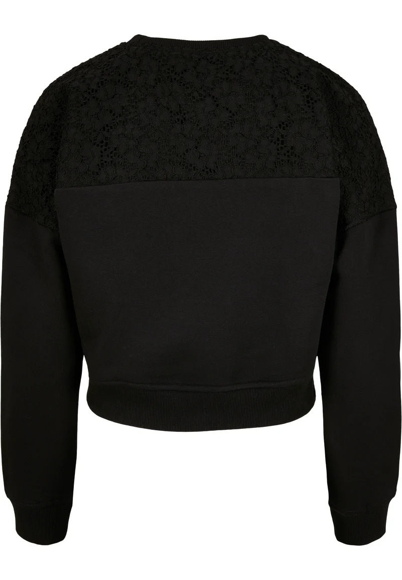 UC Short Oversized Lace Inset Crew